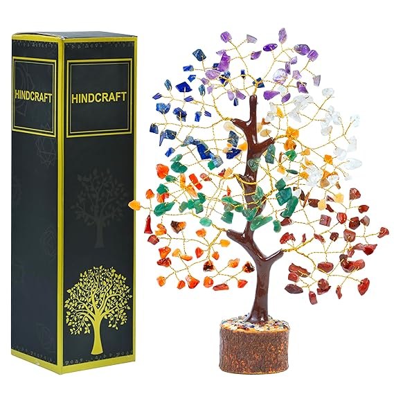 Heritage – Seven Chakra Gemstone Money Tree (8–10 Inch) - Image 4